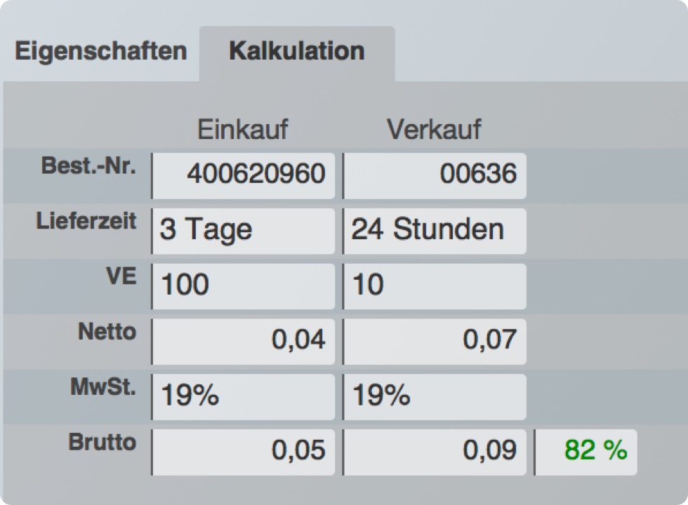 Kalkulation und Handel