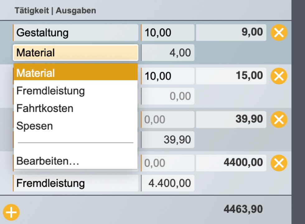 Kosten im Überblick behalten